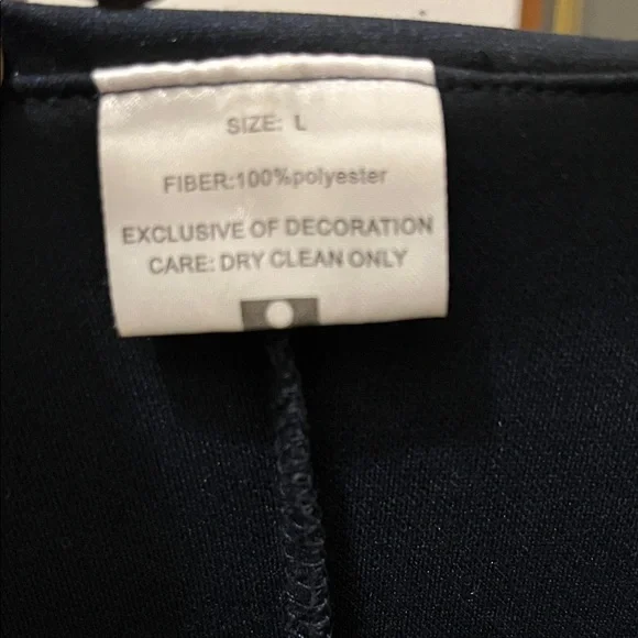 Navy Blue Sailor Dress with Gold Accents - Picture 9 of 10